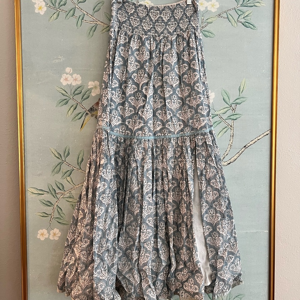 Saule Parc Block Print Skirt
